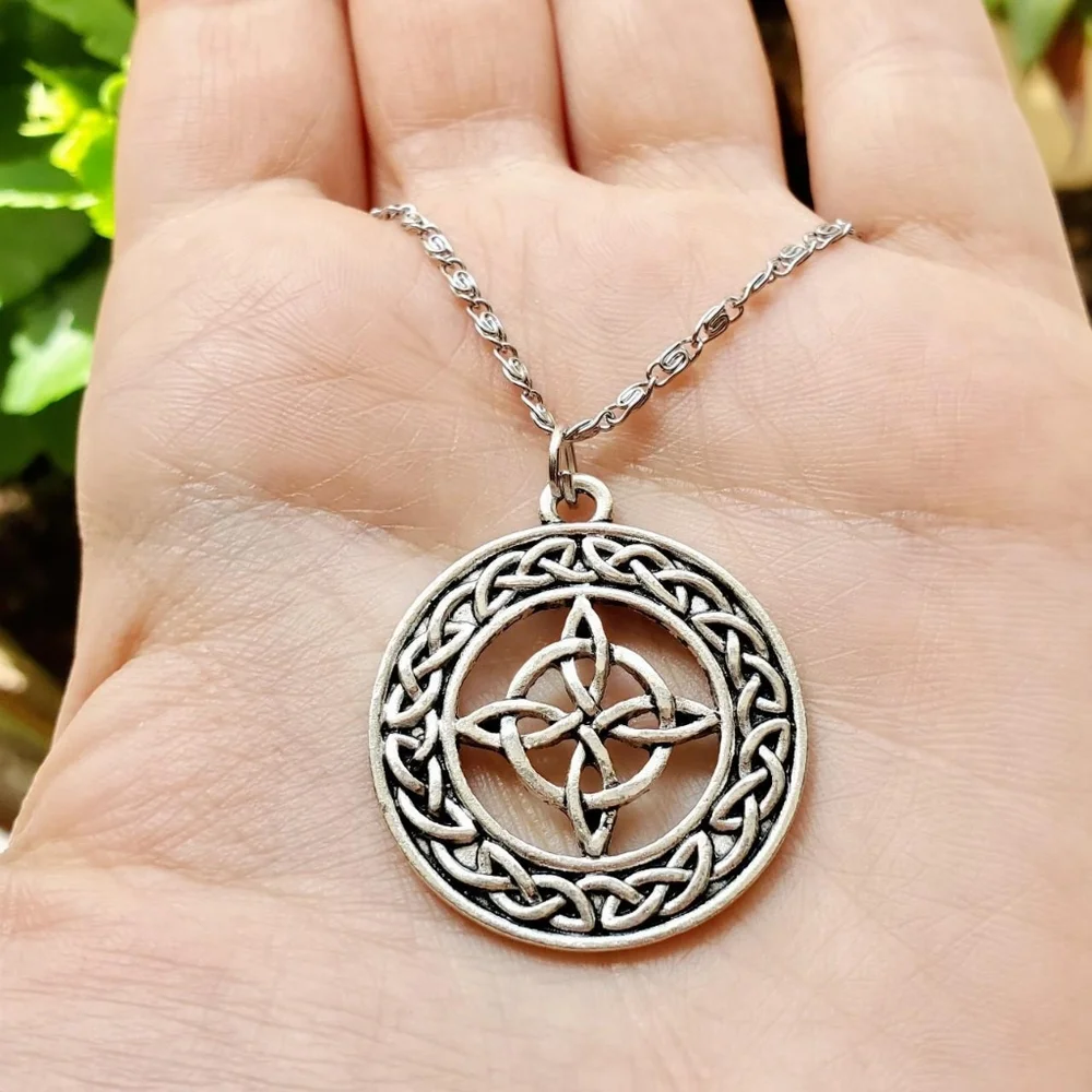 New Handmade Silver Celtic Compass Necklace - Picture 1 of 4